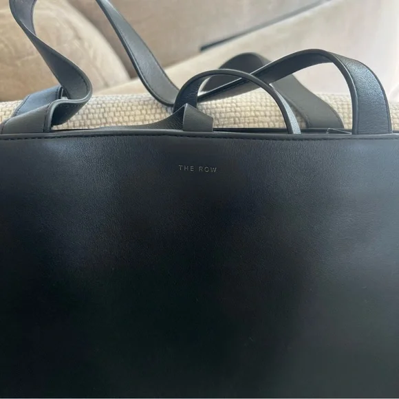 The Row Graham Leather Tote in Black - Picture 5 of 11